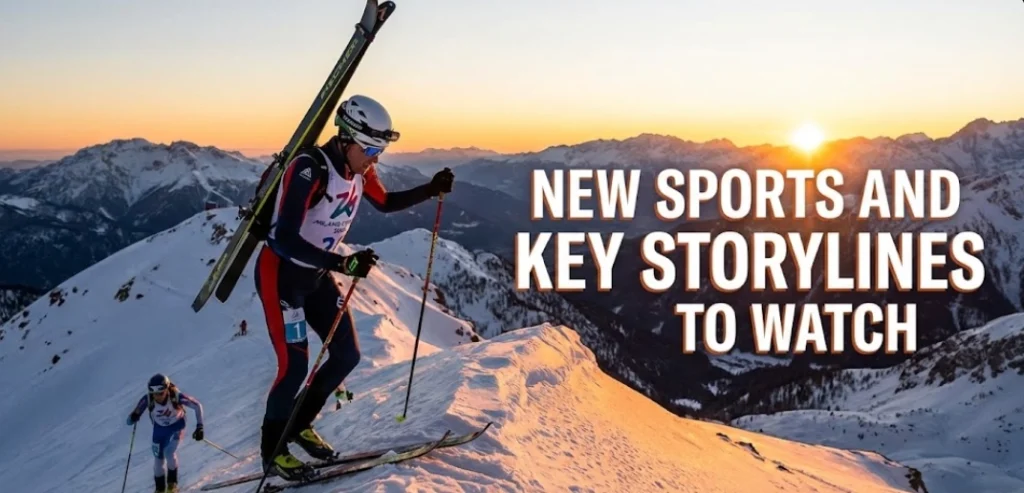 Ski Mountaineering makes its debut as a new Olympic sport in 2026.