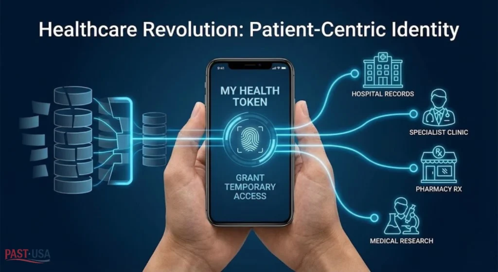 Blockchain empowers patients to control their own medical data, granting temporary, secure access to healthcare providers through a unified "health token."