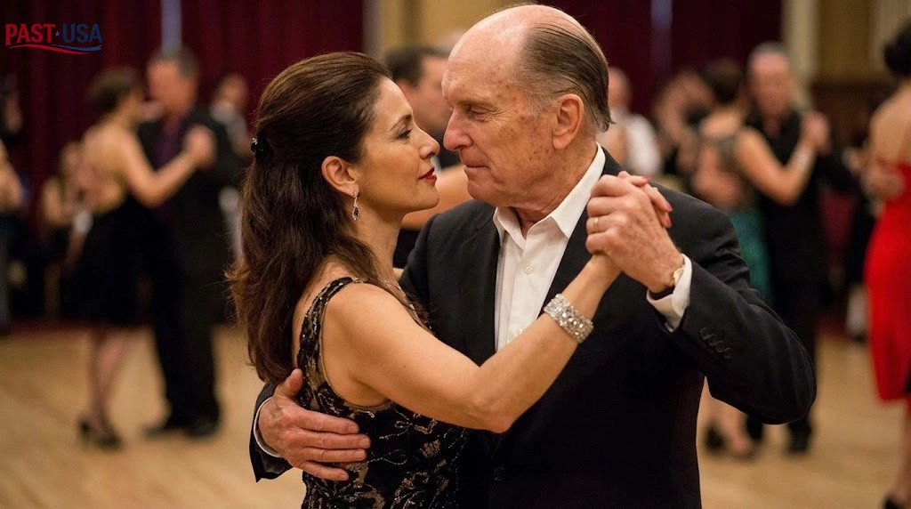 Off-screen, Robert Duvall was a passionate tango dancer. He is pictured here dancing with his wife and partner of over 20 years, Luciana Pedraza.
