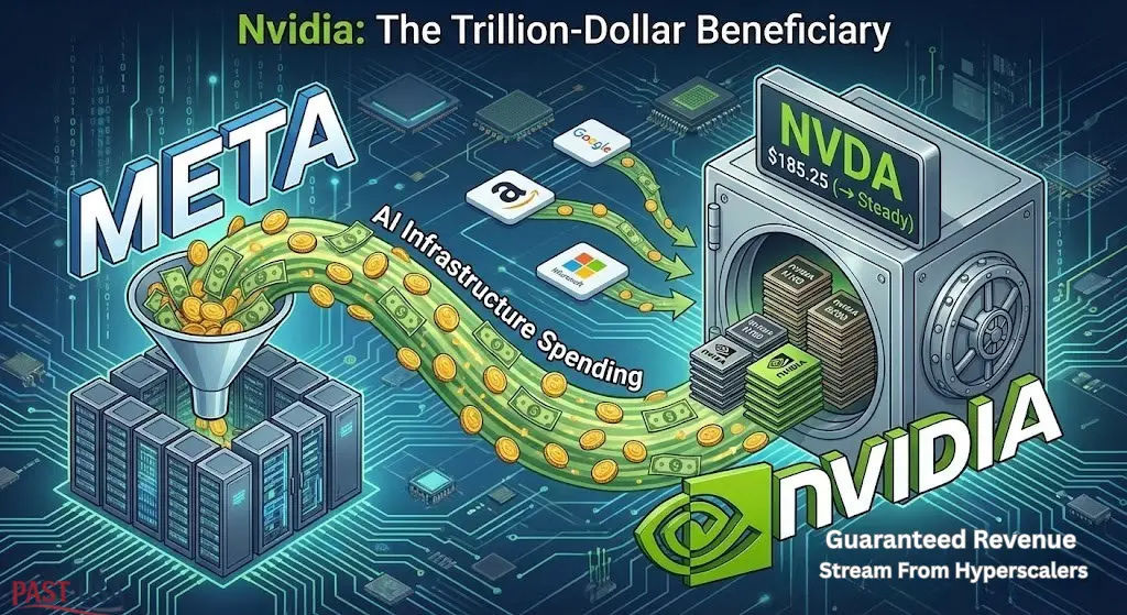 Meta's massive AI infrastructure spending is a direct financial boon for Nvidia, which supplies the essential hardware.