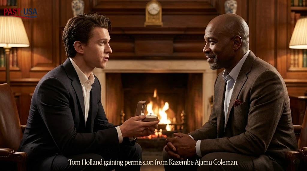 Tom Holland gaining permission from Kazembe Ajamu Coleman.