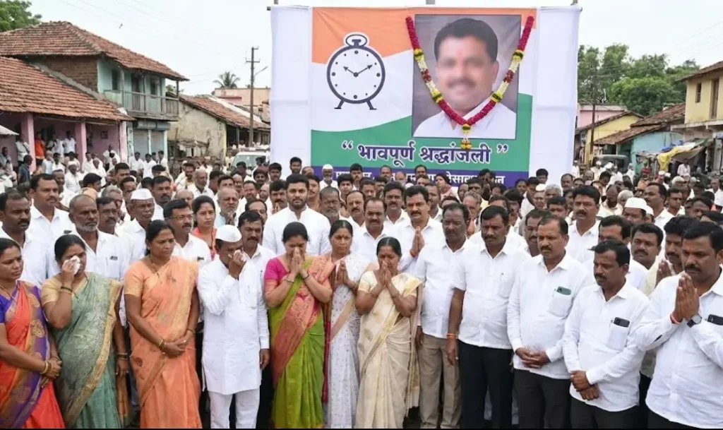 Public Mourning This image shows a crowd of supporters mourning the loss, reflecting the public sentiment.